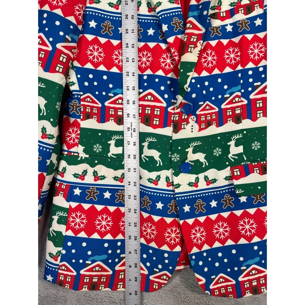 Opposuits‎ Christmas Holiday Blazer Jacket M US 38-40 Festive Party Fun READ
